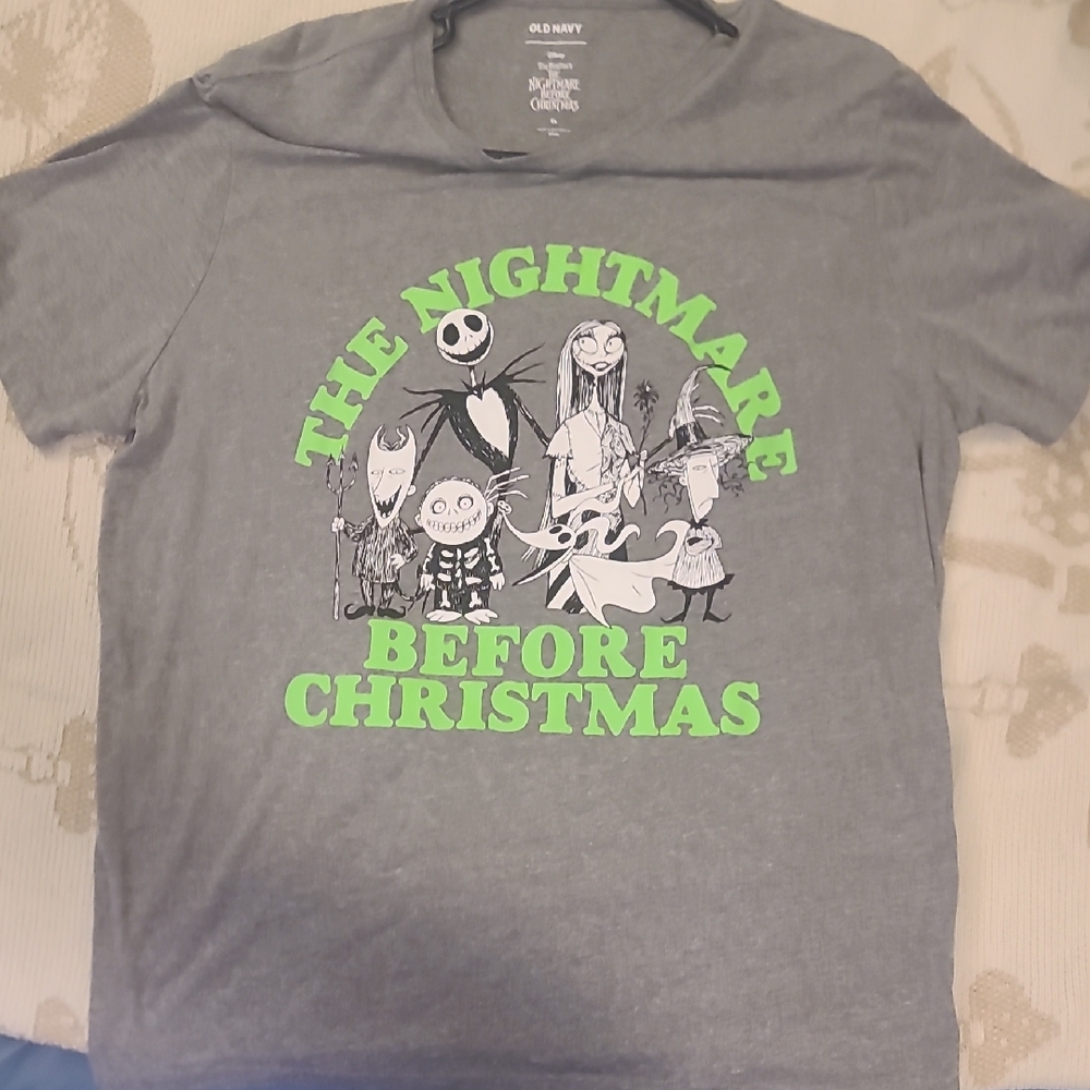 Old Navy Gray The Nightmare Before Christmas Tee